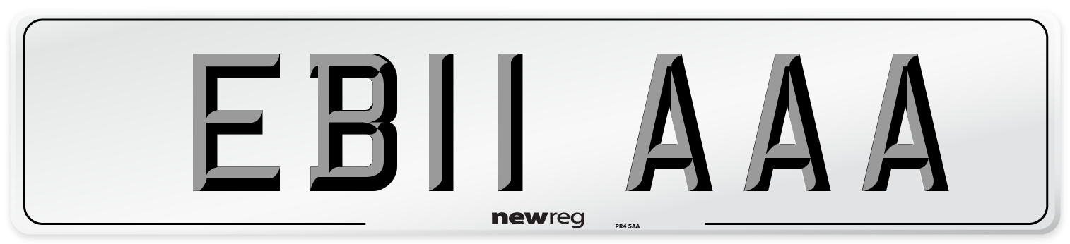 EB11 AAA Number Plate from New Reg